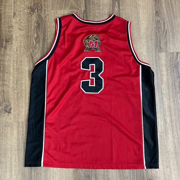Colosseum Mens Basketball Jersey Maryland Terrapins #3 XL Red - Picture 7 of 8